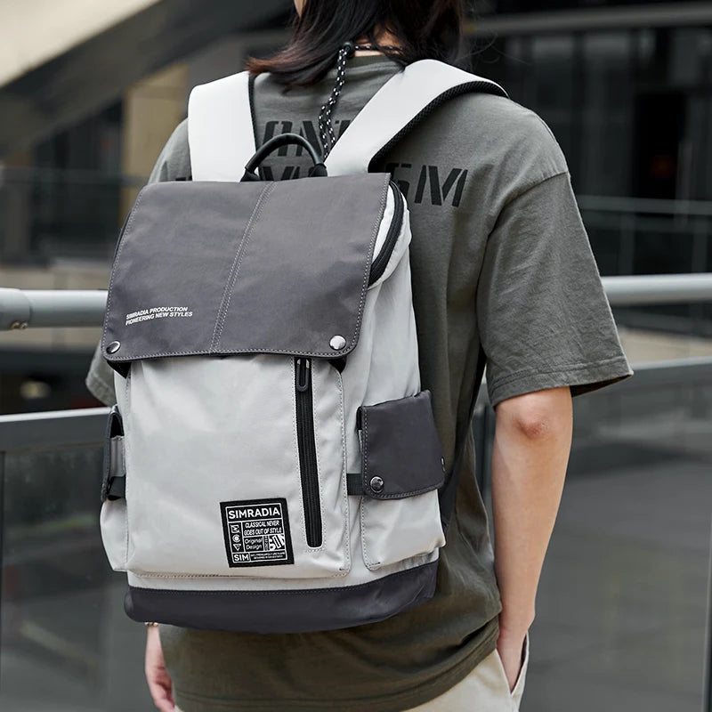 Flap Backpack Cover Laptop Backpack Straps Bookbags College Backpack for Adult Boys Adult Sport Custom 15.6 Inches Business Man