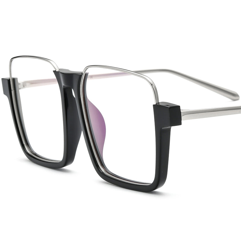 Acetate Square Optical Frame Oversize - MCROONS - angle