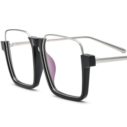 Acetate Square Optical Frame Oversize - MCROONS - angle