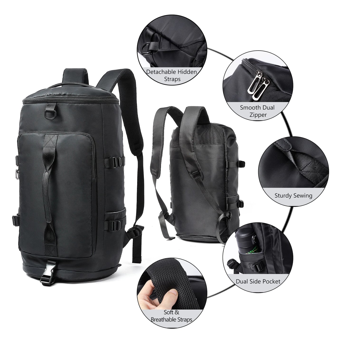Fashion Duffel Bags 3 In1 Travel Backpack Custom Logo Outdoor Sport Gym Bag Large Travel Bags Backpack for Men