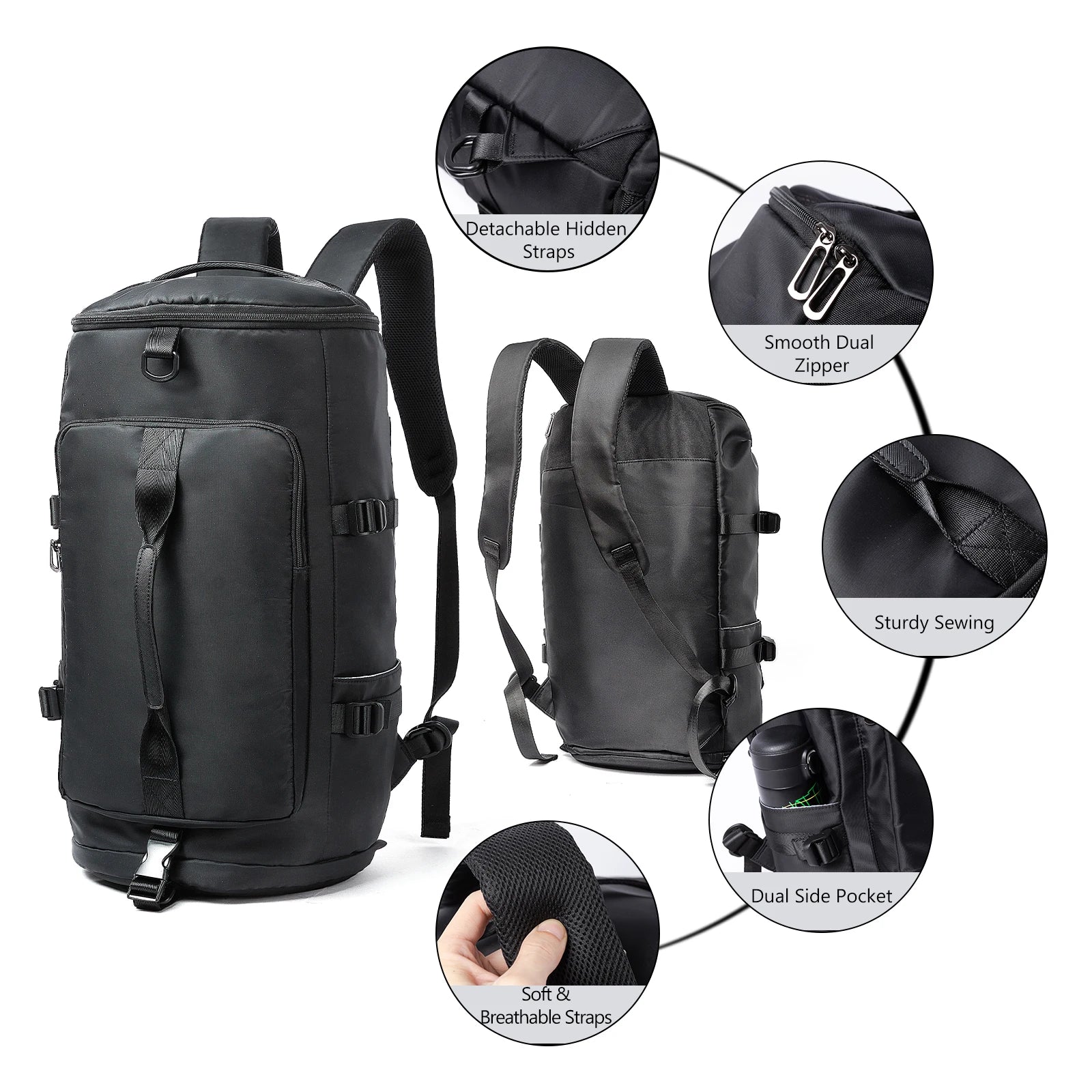 Fashion Duffel Bags 3 In1 Travel Backpack Custom Logo Outdoor Sport Gym Bag Large Travel Bags Backpack for Men