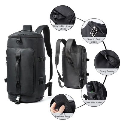 Fashion Duffel Bags 3 In1 Travel Backpack Custom Logo Outdoor Sport Gym Bag Large Travel Bags Backpack for Men