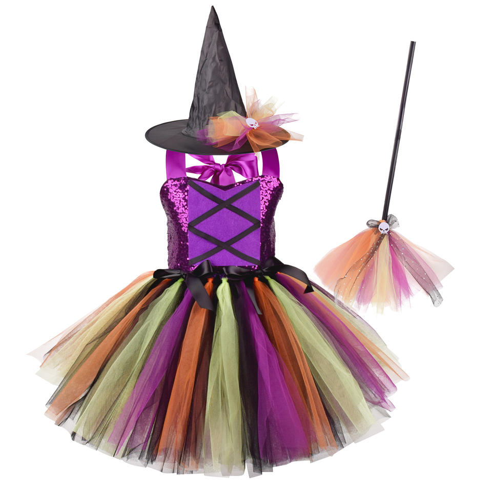 Girls Sparkle Witch Dress Set