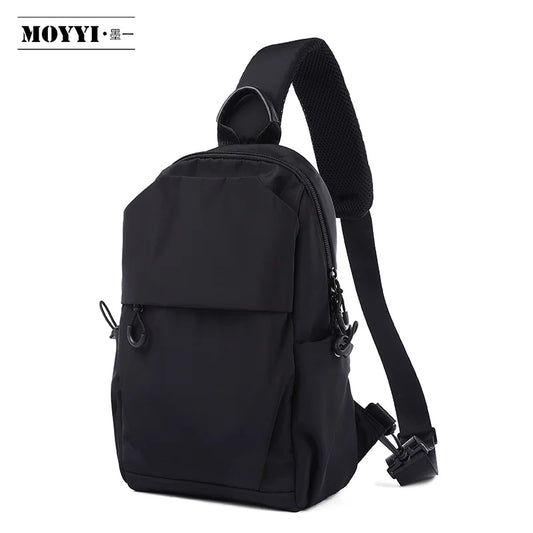 MOYYI Wholesale Waterproof Oxford Chest Bag Unisex Style Causal Sling Bags for Men Shoulder Crossbody Bag without Logo Design