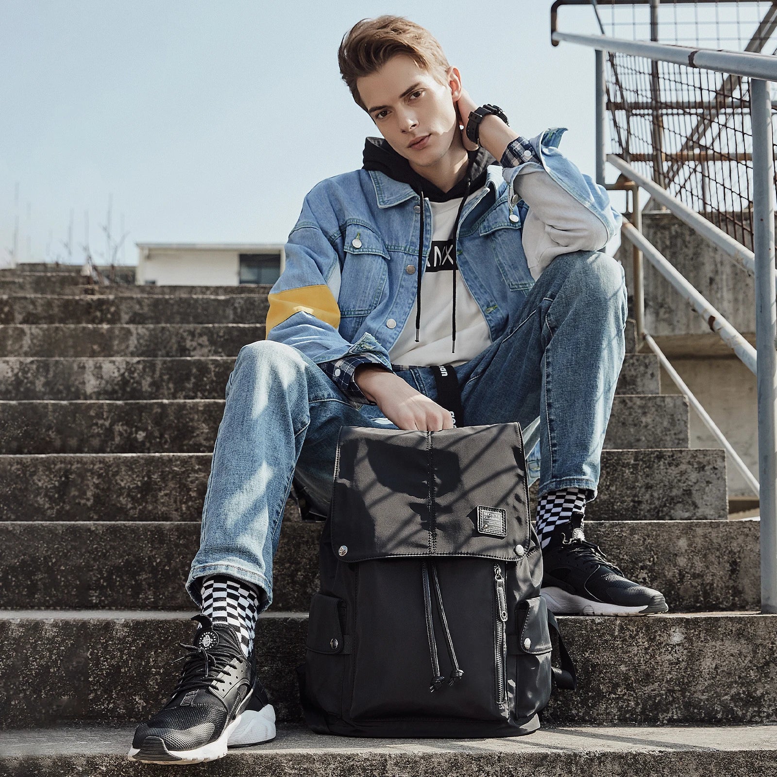 Men'S Backpack Waterproof College Backpack Bags for Men Unisex Laptop Travel Backpack Customized Logo