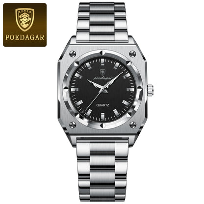 Poedagar 788 Women's Luxury Quartz Watch – Stainless Steel Band, Waterproof, Luminous