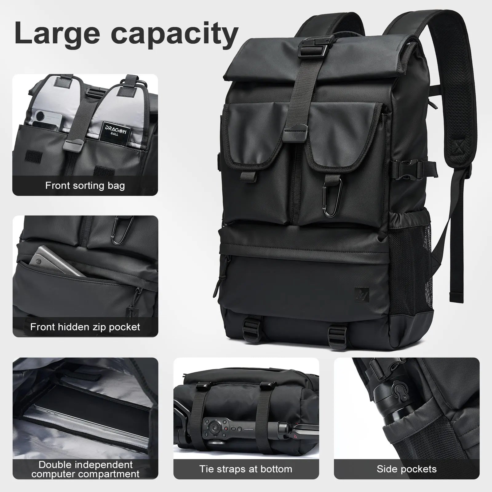 MOYYI Large Capacity Travel Backpack Bags for Men Outdoor Laptop Backpack