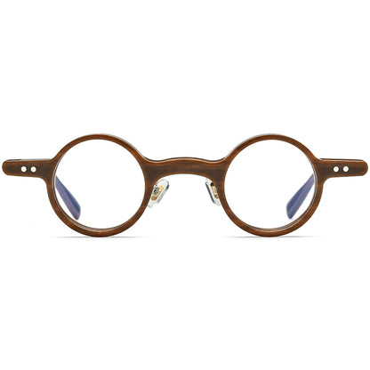 Small Round Acetate Optical Glasses - MCROONS - worn view