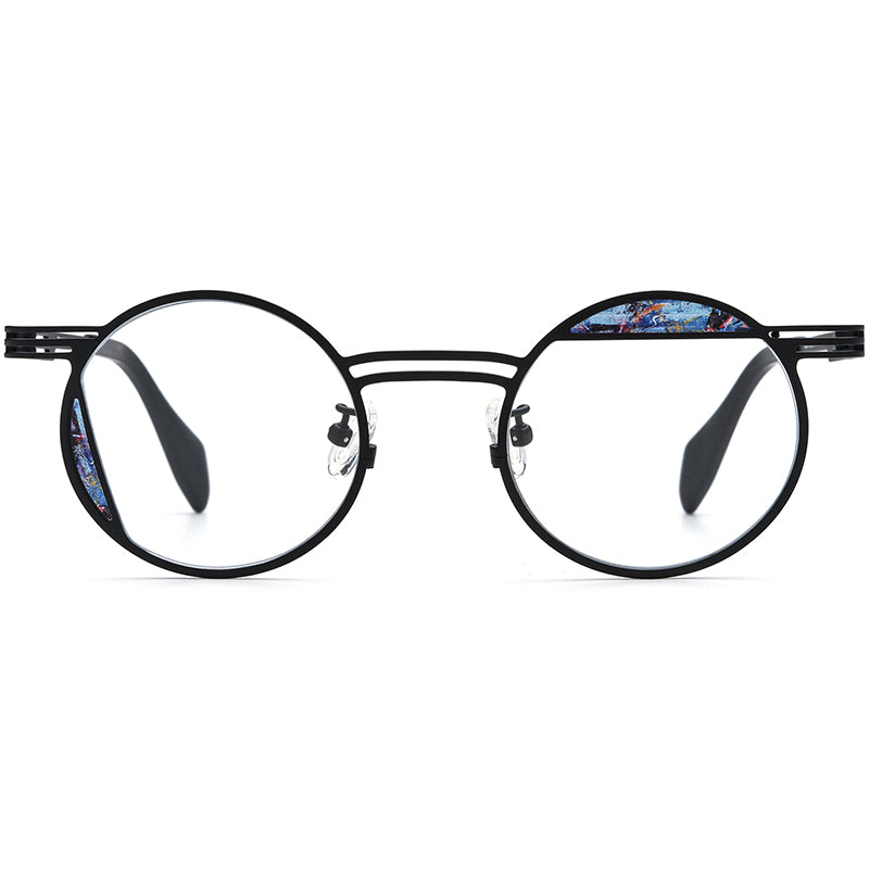 Ultralight Titanium Round Optical Glasses - MCROONS - detail view