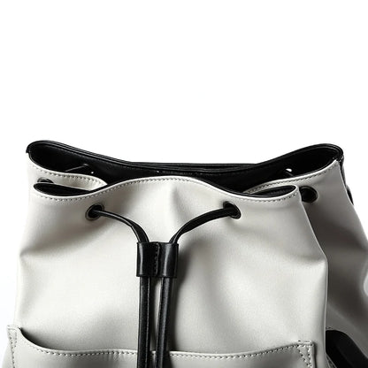 Unisex PU Leather Laptop Bags for Men Travel Backpack Bags
