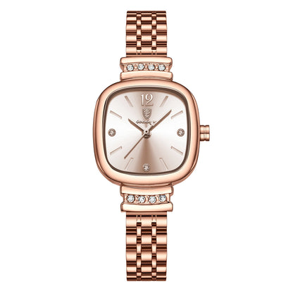 Poedagar 710 Women's Luxury Quartz Watch – Leather Strap, Waterproof