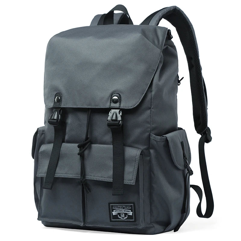 Men Rolltop Laptop Backpack Man Large Capacity Motorcycle Backpack Outdoor Waterproof Rucksack Anti-Theft Travel Backpack