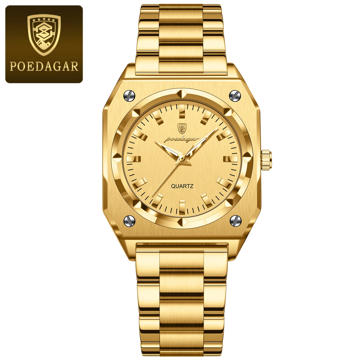 Poedagar 788 Women's Luxury Quartz Watch – Stainless Steel Band, Waterproof, Luminous