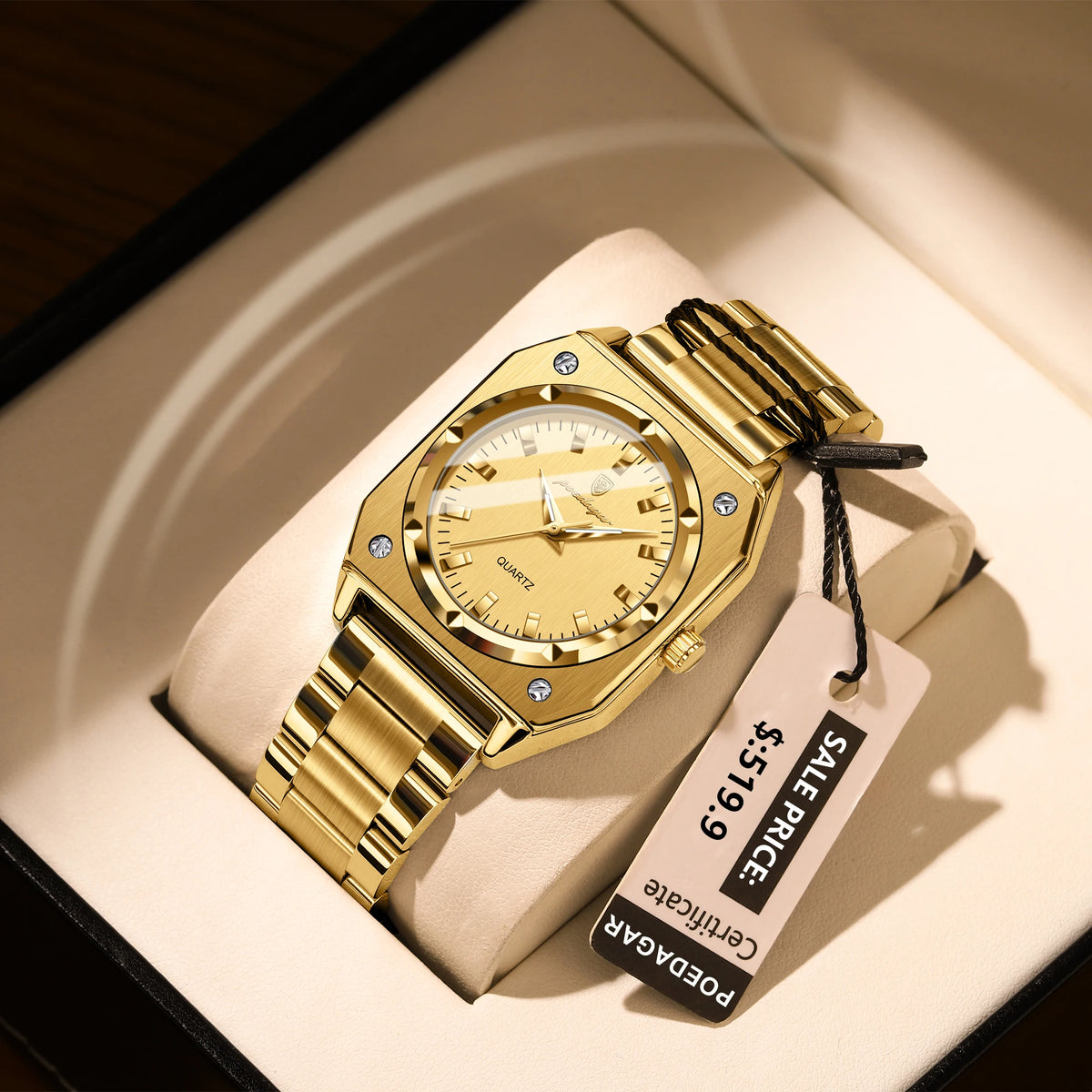 Poedagar 788 Women's Luxury Quartz Watch – Stainless Steel Band, Waterproof, Luminous