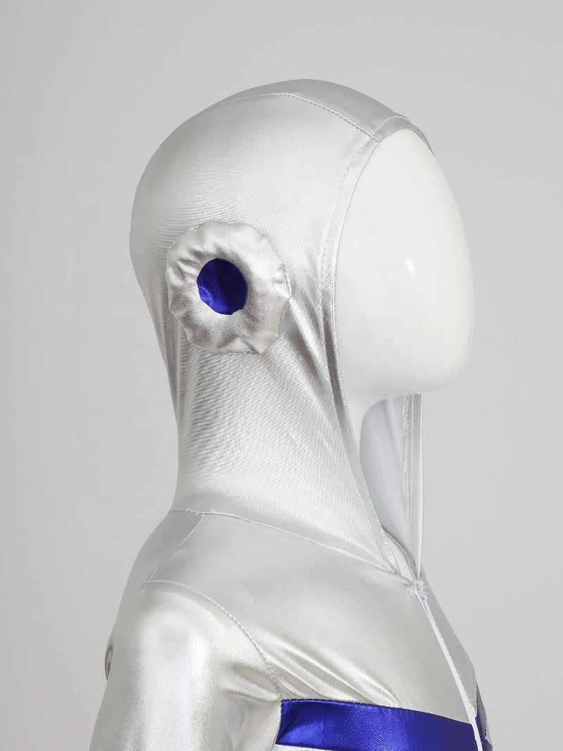 Kids Silver Astronaut Space Halloween Costume - MCROONS