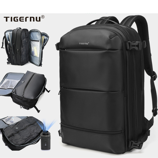 Tigernu Business Borsa per laptop Zaino per computer portatile con custodia antifurto impermeabile di grande capacità