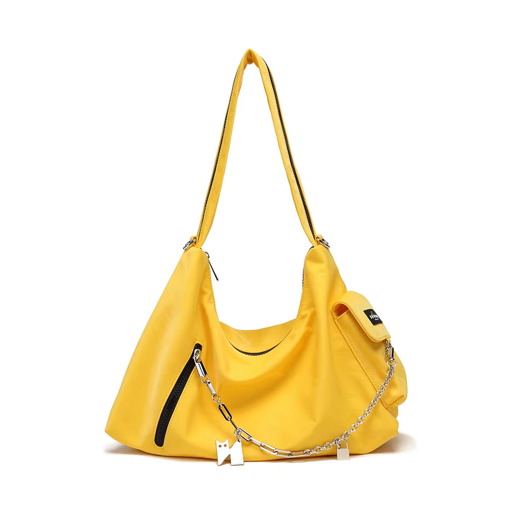 NOXXON Women Messenger Bag Multi Pockets Nylon Waterproof Travel Bag Shoulder Handbag Casual Travel Purse for Girls Daily Use