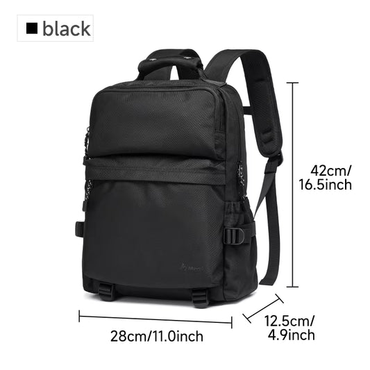 MOYYI Lightweight 14 Inch Laptop Backpack for Men Durable Nylon Travel Backpacks Zipper Men'S Backpack for Business