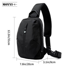 MOYYI Wholesale Waterproof Crossbody Bags for Men Outdoor Chest Sling Bags