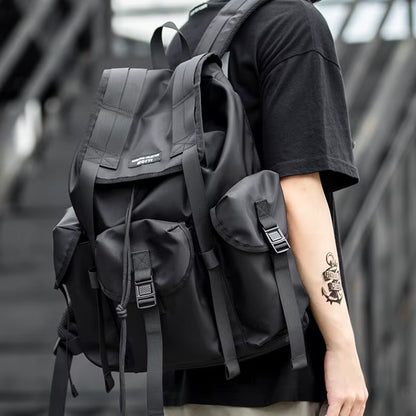 Rucksack Men'S Laptop Backpack Fashion Trend Large Capacity High School Student School Bag Travel Backpack