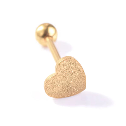 European and American Tongue Rings Fashion High Quality Stainless Steel Heart Shape Tongue Rings Jewelry