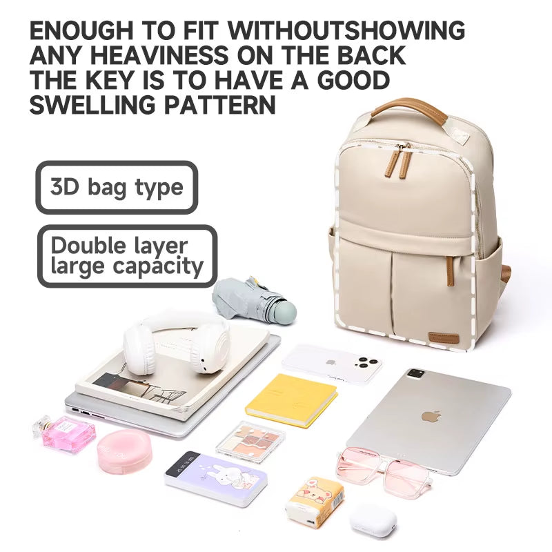 Simradia Women'S Simple Laptop Backpack Business Backpacks Oxford Weekend Knapsack for Lady School Outdoor Rucksack Travel Bags