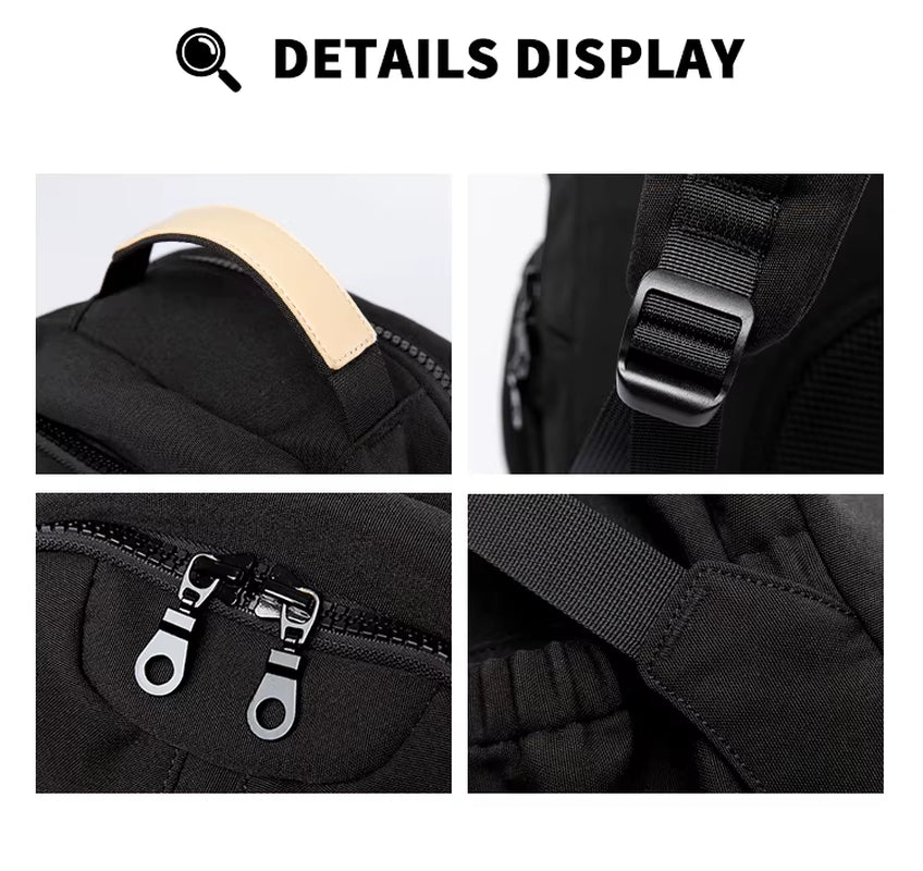 Waterproof Travel Backpack Unisex Teenager Student Zipper Rucksack Bag Backpack School Bags for Men