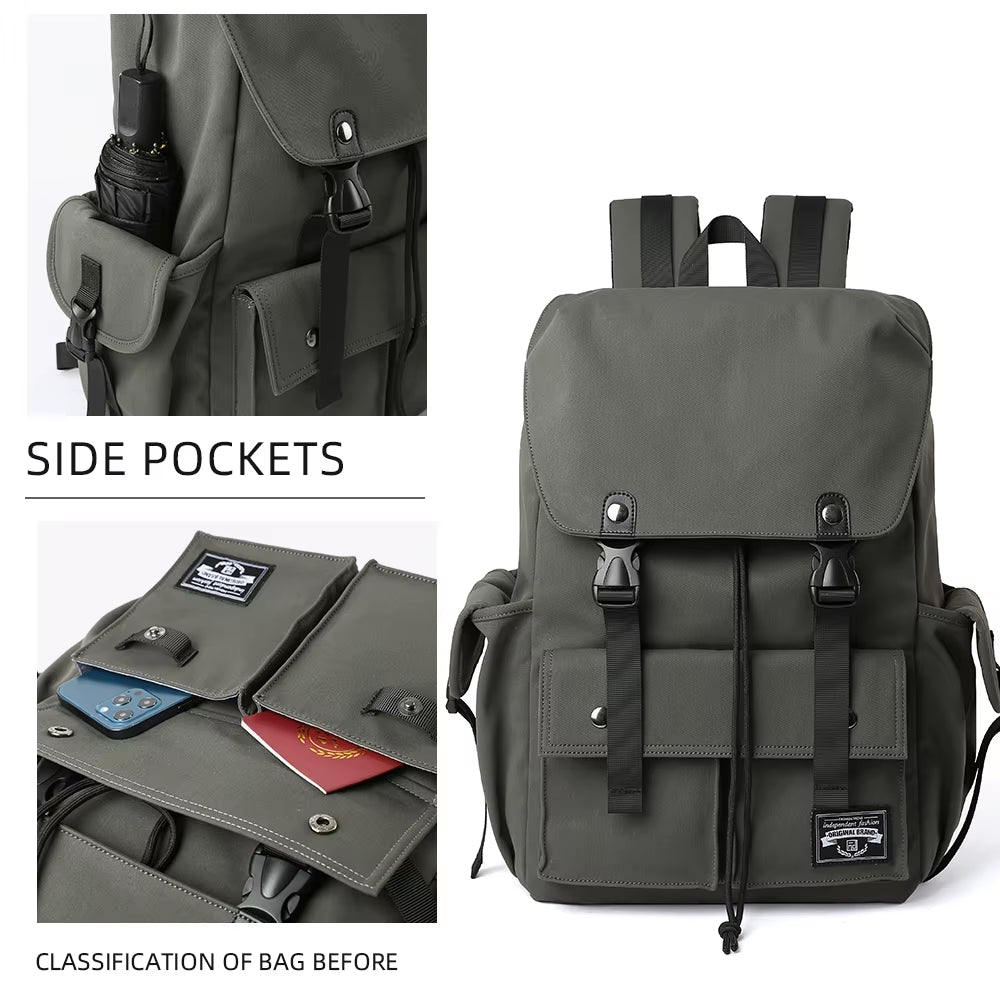Designer Multifunction Backpack Customized Woven Logo Laptop Backpack for Man Unisex Waterproof Business Bag Men'S Backpack