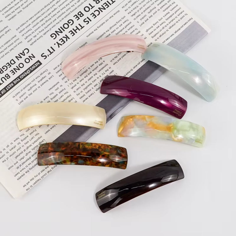 CANYUAN Classic 9.3 Square Acetate Hair Clip Cute Custom Color LOGO Hair Accessories for Party