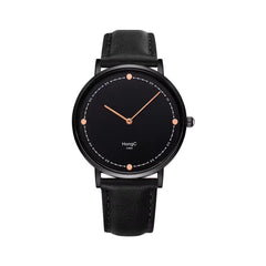 YAZOLE D Luxury Black Silver Case Custom Men Quartz Watches Two Pointers Minimalist Waterproof Wristwatch Factory Sale