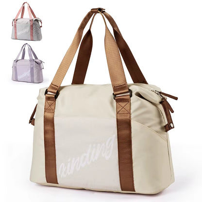 Airplane Friendly Weekend Travel Bags Custom Logo Yoga Duffel Bag Waterproof Travel Sport Gym Bags for Women