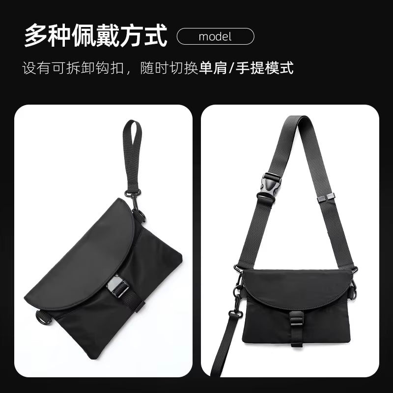 Trend Custom Logo Small Crossbody Bag Fashion Nylon Waist Bag for Men Waterproof Men'S Fanny Pack Sling Bags