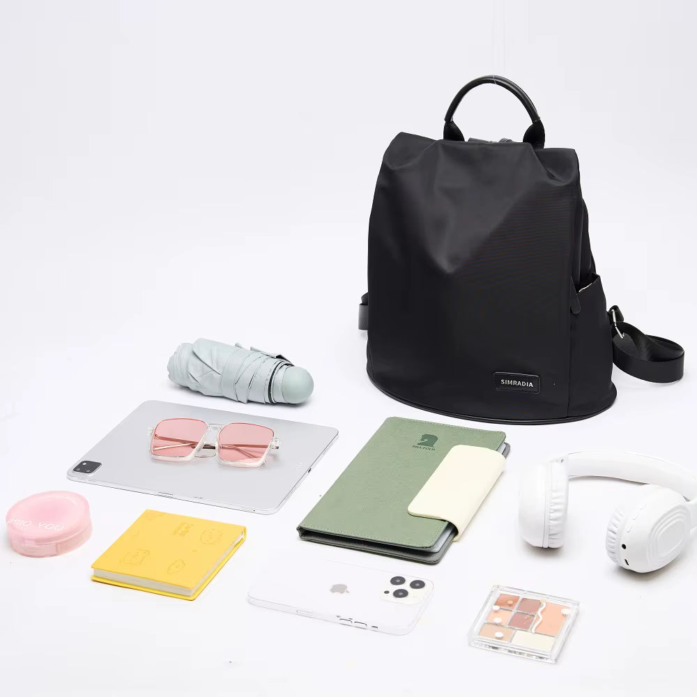 Lightweight Anti-Theft Backpacks for Women Nylon Backpack Ladies Large Capacity Travel Backpacks