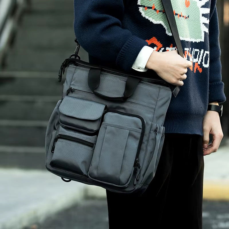 MOYYI 15.6-Inch Laptop Backpack Bags for Men Shoulder Messenger Backpack Bags