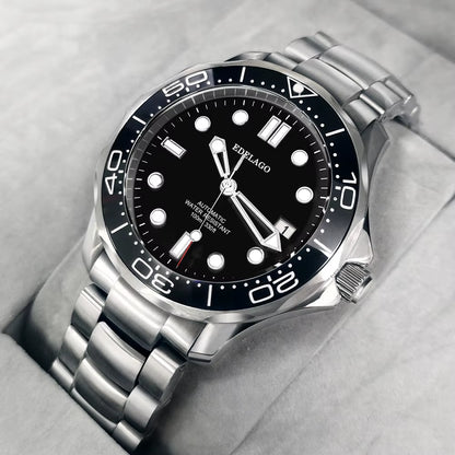 EDELAGO Kinetic Energy Series NH35/2824/8500 Luxury Ceramic Seahorse Mechanical Diving Watch Fashion Sports Men'S ROLE Watch