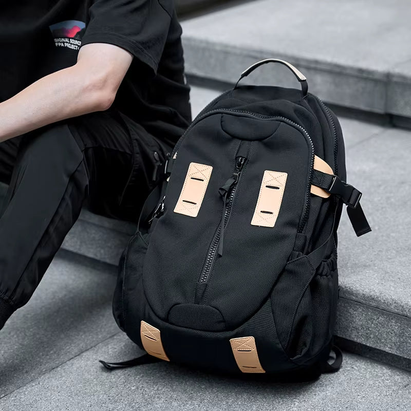 Waterproof Travel Backpack Unisex Teenager Student Zipper Rucksack Bag Backpack School Bags for Men