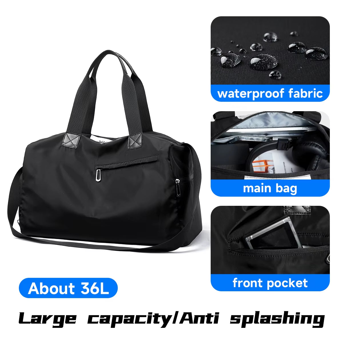 Large Capacity Travel Bag for Men Carry on Duffle Bag Custom Logo Sport Gym Bags