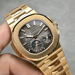 ZF Factory Kinetic Energy Storage Moon Phase Watch Monthly Calendar Luxury Ultra-Thin Automatic Watch for Men