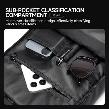 MOYYI Men'S Chest Bags Sports Outdoor Crossbody Bags for Travel Waterproof anti Theft Zipper Chest Sling Bag for Men