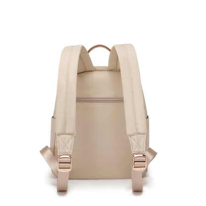 Simradia Anti-Theft Casual Nylon Beige Ladies Backpacks for Women Travel Backpack