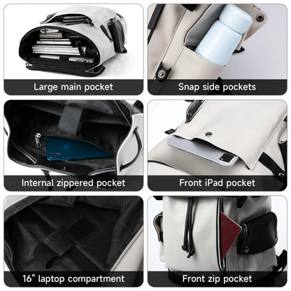 Best Sellers Vegan Leather Backpack with EVA Pack Custom Logo Laptop Sport Backpack for Man School Bags Bagpack - MCROONS.COM