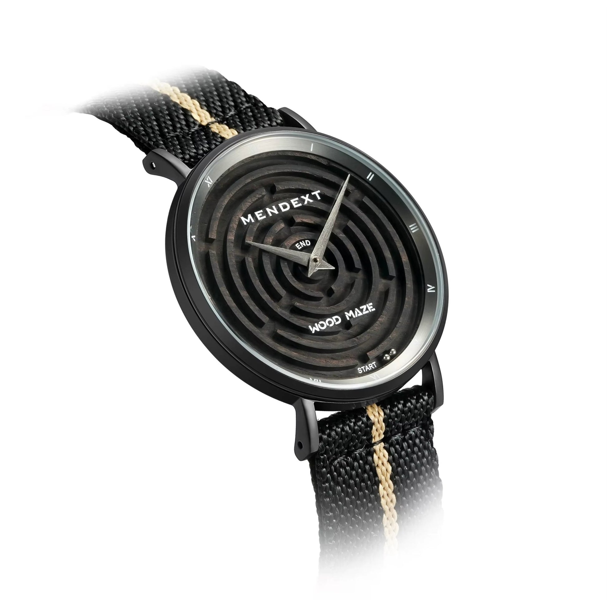 Black Myth Maze Game Sapphire Crystal 316L Stainless Steel Quality Quartz Movt Wooden Men Watch Muti - Color Hemp Rope Wrist Watch - MCROONS.COM