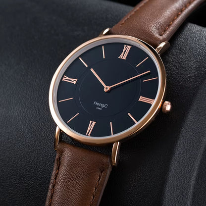 YAZOLE D C0801 Hot Selling Modern Men Black Quartz Watches Minimalist Case Waterproof Custom Wristwatches Relojes