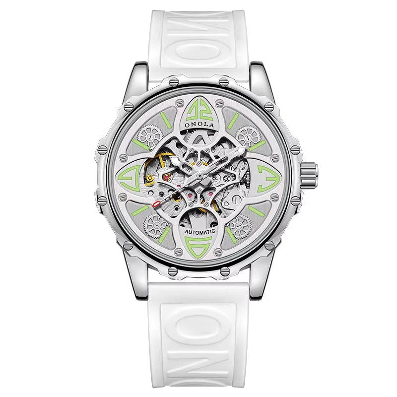 ONOLA 3833 Customized Watch Top Brand Fashion Business Dress Men Watch Luxury Automatic Skeleton Watch
