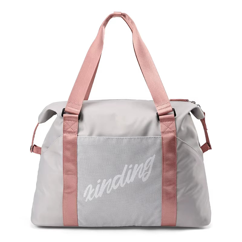 Airplane Friendly Weekend Travel Bags Custom Logo Yoga Duffel Bag Waterproof Travel Sport Gym Bags for Women