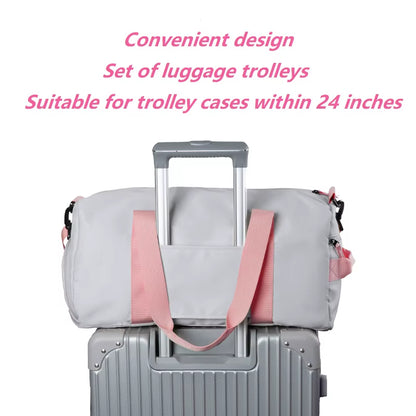 Travel Sports Gym Duffel Bag with Shoe Compartment Bag for Women