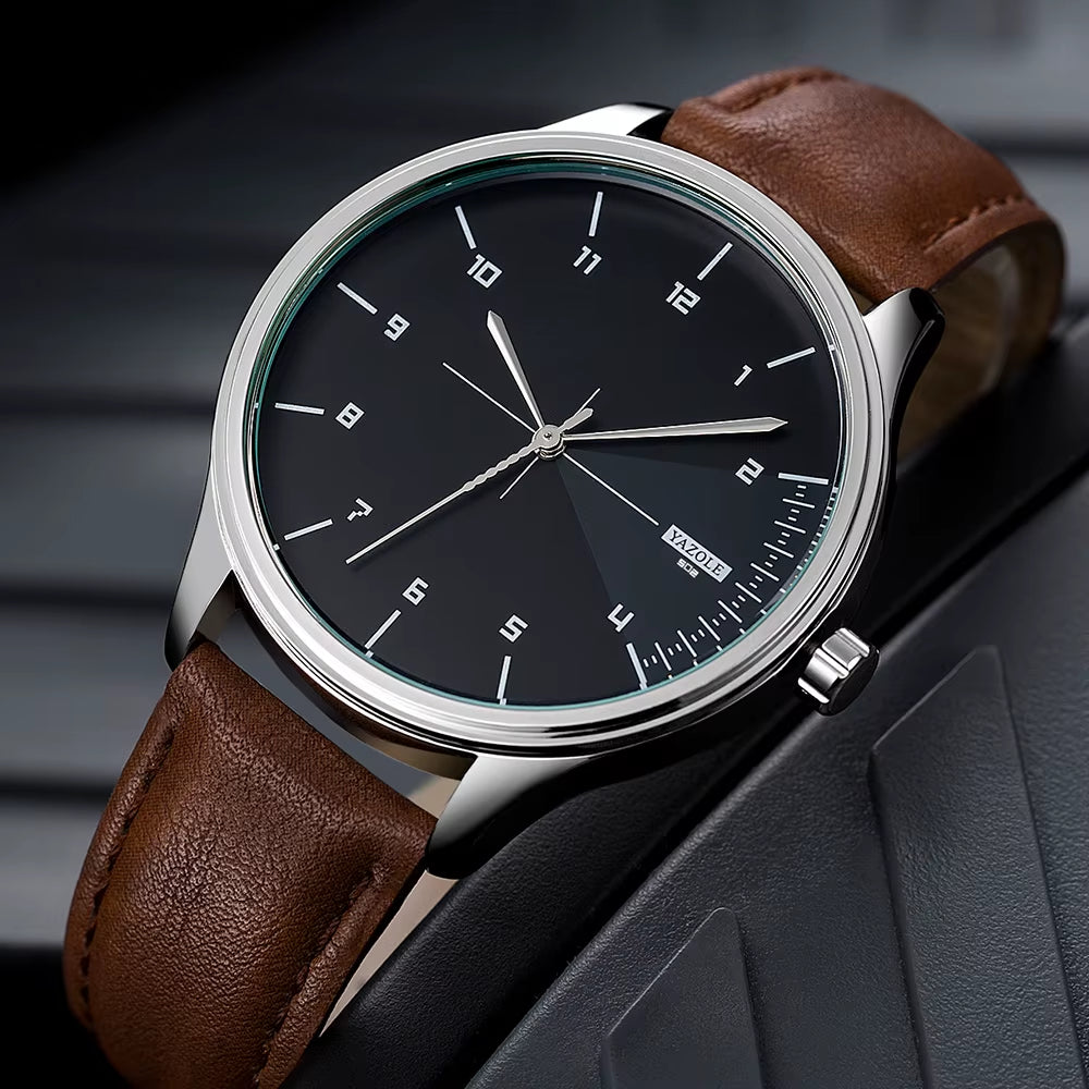 Yazole J 502 Hot Sale Men Quartz Watches Factory Wristwatches Relojes Masculinos Wholesale OEM ODM Business Watches