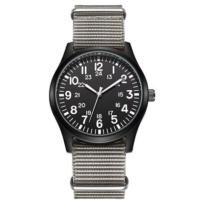 Chic Nylon Leather Quartz Watches Men Movement Watches Wrist Waterproof Minimalist Sports Wristwatch