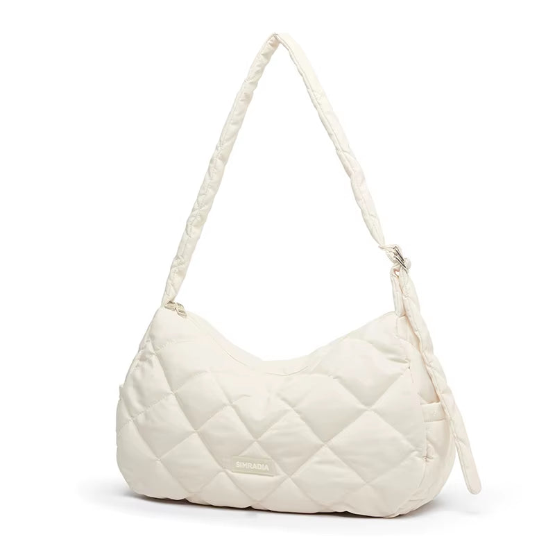 Trendy Soft Puffer Bag for Women'S Tote Bags Waterproof Clouds Crossbody Puffer Bag