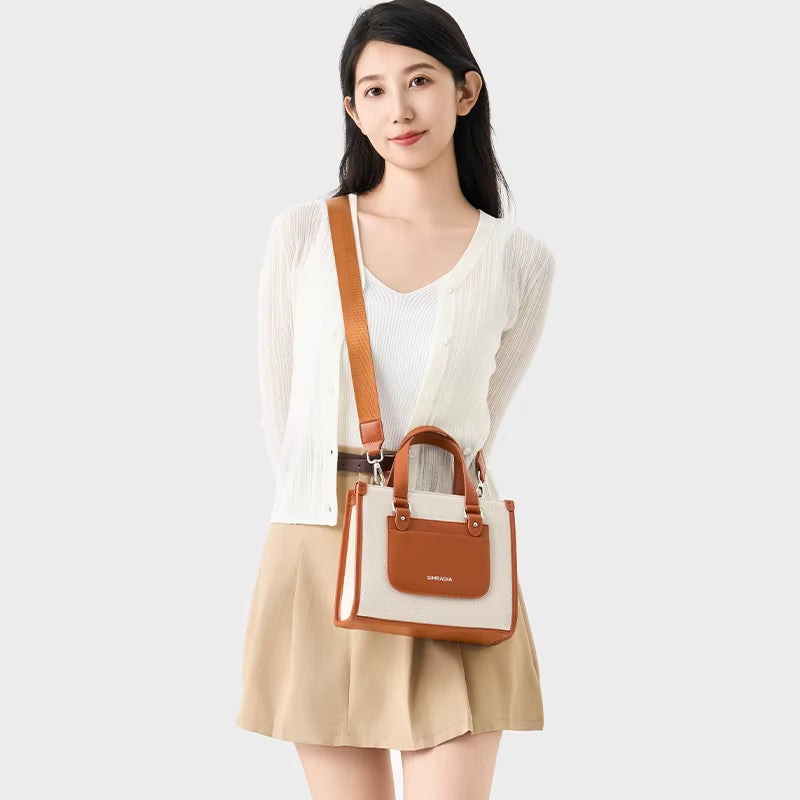 SIMRADIA Fashion Canvas Luxury Handbags Bags for Women Custom Logo Designer Bags Travel Women'S Handbags Outdoor Crossbody Bag